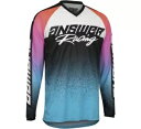 アンサー レーシング ジャージ A22 シンクロン プリズム ブルー/ピンク メンズ サイズ XL # 446806 Answer Racing Jersey ...