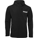 Thor ブラック ソフトシェル耐水軽量ジャケット - メンズ サイズ Thor Black Softshell Water Resistant Lightwe...