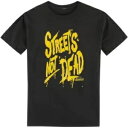 Icon Streets Not Dead ブラック & イエロー T シャツ T シャツ メンズ サイズ M # 3030-17642 Icon Street...