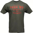 Thor Crafted 半袖 T シャツ - グリーン メンズ サイズ L # 3030-19558 Thor Crafted Short Sleeve Tee T-Shirt - Green Men's Size Large # 3030-19558