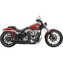 Bassani 1S33DB ターンアウト ブラック プロストリート エキゾースト システム 08-11 ロッカー 13-17 FXSB Bassani 1S33DB Turn-Out Black Pro-Street Exhaust System 08-11 Rocker 13-17 FXSB(2)