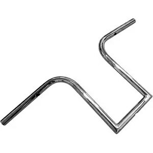 LAチョッパーズ クローム 12インチ バーボン エイプ ハンガー オールドスクール 1インチ ハンドルバー ..