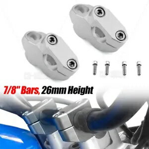 プルバックハンドルバーライザー 7/8インチバー 高さ26mm 2008-2020 ヤマハ WR250R用 Pull Back Handlebar Risers 7/8