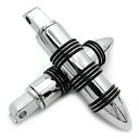 クロームスティックフットペグ パッセンジャージャックポット&ジャッジモデル用(フロント/リア) Chrome Stick FootPeg For passeng...