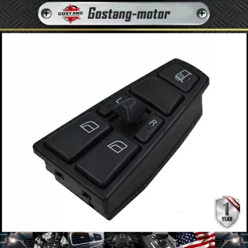 新しいパワーウィンドウスイッチフロント左 2006-2012 ボルボ VN VNL 10.8L 12.8L NEW Power Window Switch Front Left For 2006-2012 Volvo VN VNL 10.8L 12.8L