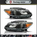 ヘッドライトアセンブリ 2012-2015 トヨタ プリウス左 + 右側ハロゲン ブラックに適合 Headlight Assembly Fit For 2012-2015 Toyota Prius Left+Right Side Halogen Black