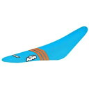 2007-2010 KTM Sx Sxf 125 250 450 シートカバー ライトブルー TLD / 3 オレンジ #61 ロゴ 2007-2010 KTM Sx Sxf 125 250 450 SEAT COVER LIGHT BLUE TLD / 3 ORANGE #61 LOGO(2)