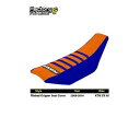2009-2015 KTM SX 50 シートカバーグリッパー ブルーサイド / オレンジトップ / ブルーリブ #90 2009-2015 KTM SX 50 Seat Cover Gripper BLUE SIDES / ORANGE TOP / BLUE RIBS #90(2)