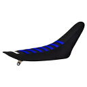 2002-2014 ヤマハ YZ 85 シートカバー Enjoy MFG オールブラックブルーリブ #96 2002-2014 YAMAHA YZ 85 Seat Cover By Enjoy MFG ALL BLACK BLUE RIBS #96(2)