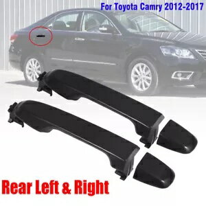 リア左右外側 トヨタ カムリ 2012-2017 ペア外装ドアハンドル Rear Left & Right Outside for Toyota Camry 2012-2017 Pair Exterior Door Handle