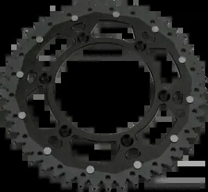 1982-2005 カワサキ KX 125 ムースレーシング デュアル スプロケット ブラック 51 歯 1982-2005 for Kawasaki KX 125 MOOSE RACING Dual Sprocket Black 51 Tooth
