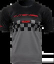 THOR インテンス チェック ジャージ ブラック/グレー スモール インテンス チェック ジャージ THOR Intense Chex Jersey Blac...