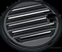 1992-2003 ハーレー エレクトラグライド クラシック FLHTC フィン付き燃料ドア グロスブラック用 1992-2003 for Harley Ele...