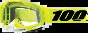 100% Racecraft 2 ゴーグル フルオ イエロー - クリア 100% Racecraft 2 Goggles Fluo Yellow - Clear