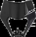 20 KTM 350 EXC-F ACERBIS フロントヘッドライトマスク ブラック 20 for KTM 350 EXC-F ACERBIS Front Headlight Mask Black