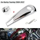 クロームダッシュ燃料コンソール+ガスタンクキャップカバーハーレーエレクトラロードグライド08-UP用 Chrome Dash Fuel Console+Gas Tank Cap Cover For Harley Electra Road Glide 08-UP(2)