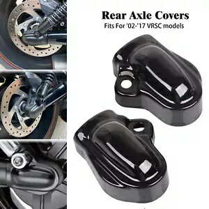 グロスブラックバー&シールドリアアクスルカバー ハーレーVロッドVRSCマッスル02-17に適合 Gloss Black..
