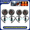 4X アンバーターンインジケーター信号光ウインカーレンズヤマハビラーゴマキシム 85-99 4X Amber Turn Indicator Signal Light Blinker Lens For Yamaha Virago Maxim 85-99(2)