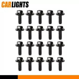 ۥ M6 Ŭ - 1.0 x 20mm Ĺ - 10mm ϻ - 17mm å㡼 - 20  - #171 ܥǥܥ Fit For Honda M6-1.0 x 20mm Long- 10mm Hex-17mm Washer-20pcs - #171 Body Bolts