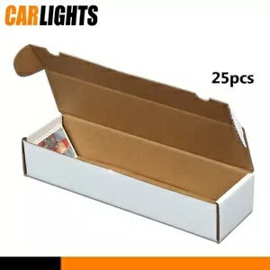 25 収納ボックス ロット 800 カウント スポーツ カード トレーディング ホワイト 段ボール マックス プロ 新品 25 Storage Boxes Lot 800 Count Sports Cards Trading White Corrugated Max Pro New