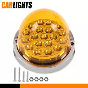 スイカ (19 LED) マーカー フロント ウインカー ライト クリア イエロー レンズ ユニバーサル Watermel..