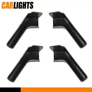 4 個 RV 雨樋スパウトロングバージョンブラック左 & 右運転席 & 助手席 4PCS RV Rain Gutter Spout Long Version Black Left & Right Driver & Passenger