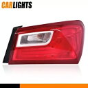 アウターテールライト運転席側リアブレーキストップランプシボレーマリブ 16-20 に適合 Outer Tail Light Driver Side Rear Brake Stop Lamp Fit For Chevrolet Malibu 16-20