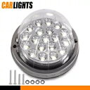 LED/クリアベースレンズ付き スイカマーカー フロントウインカー クリアランスライト ホワイト LED/Clear w/ BaseLens Watermelon Marker Front Turn Signal Clearance Light White