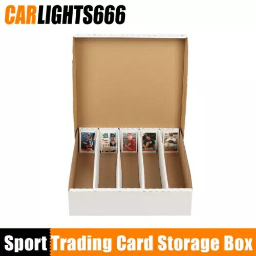 5000 カウント 5 列段ボール箱ホルダー スポーツ トレーディング カード ストレージ ホワイト 5000 Cou..