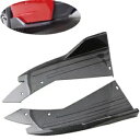 2 * 車のリアバンパースポイラーリップアングルスプリッターディフューザーウィングレットカナードサイドスカート 2* Car Rear Bumper Spoiler Lip Angle Splitter Diffuser Winglet Canard Side Skirt