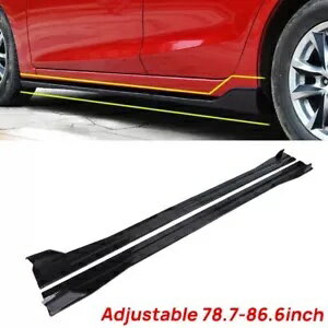 調節可能な 78.7-86.6 インチサイドスカートエクステンションロッカーパネルリップ BMW E90 E92 Adjustable 78.7-86.6