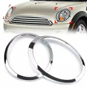ѡ WORLDҸˤ㤨֥ڥإåɥ饤ȥȥ󥰥٥륫Сߥ˥ѡ R55 R56 07-15 Pair Chrome Headlight Trim Ring Bezel Cover For Mini Cooper R55 R56 07-15פβǤʤ52,800ߤˤʤޤ