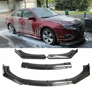 フォードフュージョン 2006-14 フロントバンパーリップスポイラースプリッターボディキットカーボンファイバー For Ford Fusion 2006-14 Front Bumper Lip Spoiler Splitter Body Kit Carbon Fiber