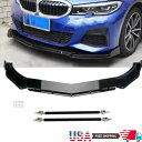 光沢のある黒の車のフロントバンパースポイラーボディキット/ストラットロッド BMW 325i 328i 330i Glossy Black Car Front Bumper Spoiler Body Kit/Strut Rods For BMW 325i 328i 330i