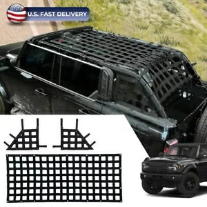 貨物拘束システムネットトランクメッシュネットブロンコ 4 ドアソフトトップ 2021-2023 Cargo Restraint System Net Trunk Mesh Net for Bronco 4 Door Soft Top 2021-2023