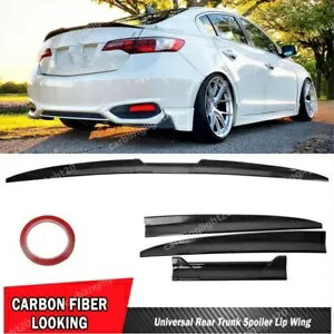 アキュラ ILX 2013-2022 TLX 2015-2023 リアトランクリップスポイラーウィング調整可能な米国 For Acura ILX 2013-2022 TLX 2015-2023 Rear Trunk Lip Spoiler Wing Adjustable US