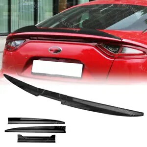 起亜スティンガー 2018-2023 リアトランクスポイラーリップルーフテールウインググロス調整可能 For Kia Stinger 2018-2023 Rear Trunk Spoiler Lip Roof Tail Wing Gloss Adjustable
