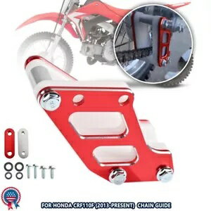 オートバイチェーンガイドガードプロテクターホンダ CRF110F 2013-2024 アルミ & POM Motorcycle Chain Guide Guard Protector For Honda CRF110F 2013-2024 Aluminum& POM