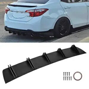 トヨタカローラ用リアバンパーディフューザースポイラー 10 シャークフィントリムスプリッターウィング For Toyota Corolla Rear Bumper Diffuser Spoiler 10 Shark Fins Trim Splitter Wing