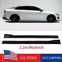 起亜 K5 2020-2024 サイドスカートエクステンションロッカーパネルリップグロスブラック PP US For Kia K5 2020-2024 Side Skirts Extensions Rocker Panel Lip Gloss Black PP US