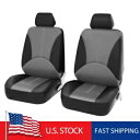 2 個カーシートカバー日産フロンティア 2009-2023 フロント PU レザークッション 2pcs Car Seat Covers Fit For Nissan Frontier 2009-2023 Front PU Leather Cushion
