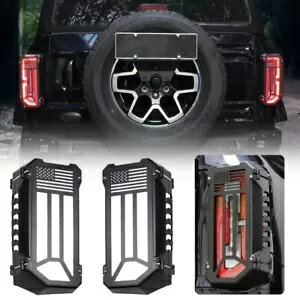 2x テールライトカバー リアランプガードプロテクター フォード ブロンコ 2021+ アクセサリー用 2x Tail Light Cover Rear Lamp Guard Protector For Ford Bronco 2021+ Accessories