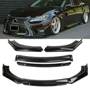 光沢のある黒のフロントバンパーリップスプリッタースポイラーレクサス IS250/350/300 F-Sport Glossy Black Front Bumper Lip Splitter Spoiler For Lexus IS250/350/300 F-Sport
