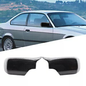 BMW 3シリーズ E46 4ドア 1998-2005 リアビューウイングミラーカバー カーボンファイバーに適合 Fit for BMW 3Series E46 4Door 1998-2005 Rear View Wing Mirror Cover Carbon Fiber