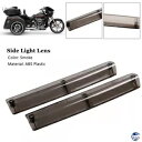 ハーレーツーリングツアーパックパックトランク用交換用スモークサイドライトレンズカバー Replacement Smoke Side Light Lens Covers For Harley Touring Tour Pack Pak Trunk(2)