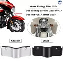 ブラック/クロームバットウィングフェアリングボトムスカートハーレーエレクトラグライドクラシックに適合 Black / Chrome Batwing Fairing Bottom Skirt Fit For Harley Electra Glide Classic
