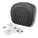 ブラック シーシーバー パッド バックレスト ハーレー ツーリング CVO ロード ストリート グライドに適合 Black Sissy Bar Pad Backrest Fit For Harley Touring CVO Road Street Glide