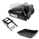 チョップドパック トランク バックレスト ツーアップ マウント ラック スポーツ グライド FLSB 2018-2021 に適合 Chopped Pack Trunk Backrest Two Up Mount Rack Fit For Sport Glide FLSB 2018-2021