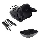 ブラックキング トランク バックレスト マウント ラック ハーレー ツアー パック ロード グライド 2014-24 に適合 Black King Trunk Backrest Mount Rack Fit For Harley Tour Pak Road Glide 2014-24