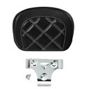 ブラック乗客シーシーバーバックレストパッドフィットハーレーツーリング CVO エレクトラグライド Black Passenger Sissy Bar Backrest Pad Fit For Harley Touring CVO Electra Glide